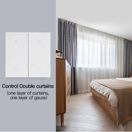 Tuya WiFi Smart Curtain Switch,Motorized Roller Blinds Shutter Switch,app remote control,Support Tmall Genie/Alexa/GoogleHome