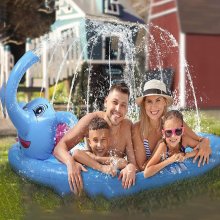 Large Splash Pad for Kids and Pet Dog, Non-Slip Large Sprinkler Splash Play Mat, Thicken Sprinkler Pool Summer Outdoor Water Toys - Multiple styles and sizes