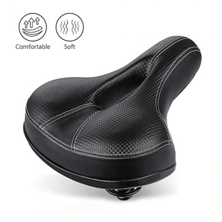 High Quality Bicycle Cycling Big Bum Saddle Seat Road MTB Bike Wide Soft Pad Comfort Cushion Thicken - CHINA