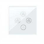 WiFi Smart Ceiling Fan Light Wall Switch,Works With Tmall Genie/Alexa/GoogleHome,Time Setting,Voice & Remote Control