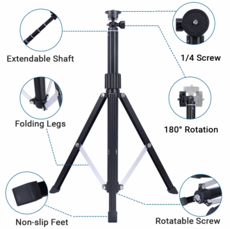 New selfie stick tripod phone holder with BT remote control super anti-shake latest design