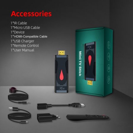 X96 S400 Mini TV Stick H313 Quad Core Android 10 Smart tv box 1GB 8GB & 2GB 16GB 4k Media Player
