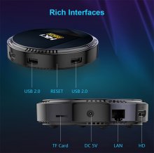 HK1 RBOX-H8 TV BOX Android 12.0 H618 4GB 128GB Dual WiFi Bluetooth5.0 6K Media Player Set Top Box