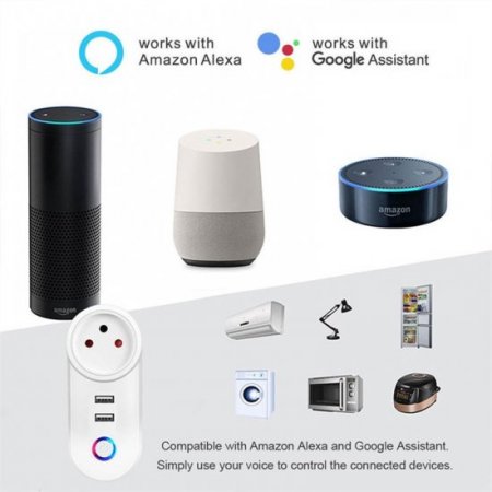 Zigbee Mini smart pulg,smart control sockets,offers seamless integration with popular voice assistants like Alexa and Google Assistant,whole home intelligent control,Hub Required