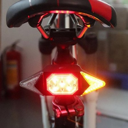 Outdoor USB Rechargeable Bicycle Turn Signal Bike Light Taillight