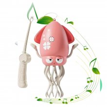 Electric Dancing Octopu Squid Toy Obstacle Avoidance Crawling Induction Standing Dancing Walking Octopus,USB Rechargeable, Gift for Boys Girls