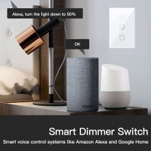 Tuya Smart Dimmer Switch,Support Tmall Genie/Alexa/GoogleHome, Smart Home Dimmable Lighting, UL Certified, No Hub Required
