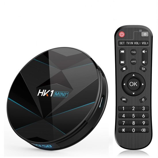 HK1 MINI plus TV BOX Android 9.0 Rockchip RK3318 2.4G/5G WIFI bluetooth 4K HD Set Top Box