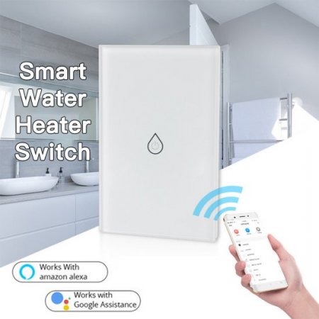 Tuya WiFi Smart Water Heater Switch, Water Heater Timer,APP Remote Control,Scene linkage,Works With Tmall Genie/Alexa/GoogleHome