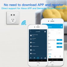 Zigbee Smart socket,Mini Smart Plug,Works with Alexa & Google Assistant,Remote and voice control,Hub Required