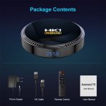 HK1 RBOX-H8 TV BOX Android 12.0 H618 4GB 128GB Dual WiFi Bluetooth5.0 6K Media Player Set Top Box
