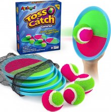 Toss and Catch Game Set - Beach Toys Pool Toys Outdoor Toys Classic Outdoor Games, Beach Games, Yard Games for Kids Adults Family Outside Games Easter Toys Gifts