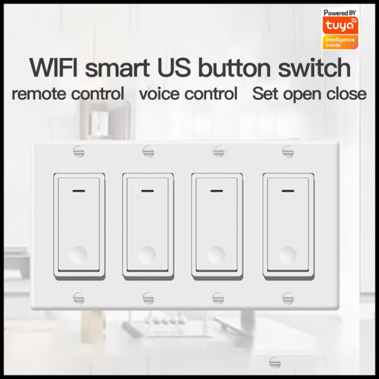 Tuya wifi smart switch SW1,Support Tmall Genie/Alexa/GoogleHome,smart Schedule,Remote and Voice Control