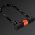 U-lock Bicycle Lock Motorcycle Bike Anti-theft Lock Anti-Hydraulic Shear - Orange