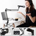Cell Phone Holder Phone Clip Holder Lazy Bracket Flexible Clamp for Desk Long Arm Bracket for 4.7-9.2in Phones Mobile Stand for Bed Office