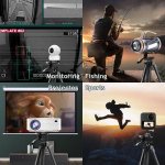 60 Inch Camera Tripod, Lightweight Travel Video Aluminum Tripod Phone Holder and Remote Shutter Perfect for Selfies/Vlog/Live
