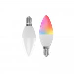 Tuya Smart Light Bulb,WIFI Smart Candle Light Blub,LED Multicolor,Support Tmall Genie/Alexa/GoogleHome,No Hub Needed