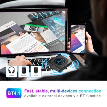 8K X96 X4 SUBTV Smart tv Box Android 11 4GB 64GB BT4.1 Amlogic S905W Media Player