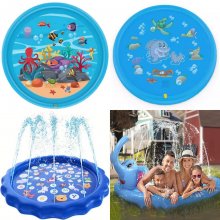 Large Splash Pad for Kids and Pet Dog, Non-Slip Large Sprinkler Splash Play Mat, Thicken Sprinkler Pool Summer Outdoor Water Toys - Multiple styles and sizes
