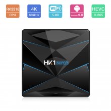 HK1 Super Android 9.0 Smart TV BOX Google Assistant 4G 64G RK3318 4K 3D Utral HD TV Wifi Play Store Free Apps Fast Set top Box