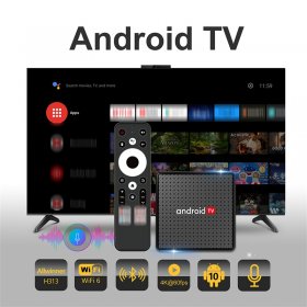 X5 Android 10.0 TV Box, Android Box with 4K 2GB RAM 16GB ROM Allwinner H313 Quad Core ARM Cortex A53, Builtin 2.4GHz/5.8GHz Dual WiFi Bluetooth 5.0, Support H.265 Smart Box