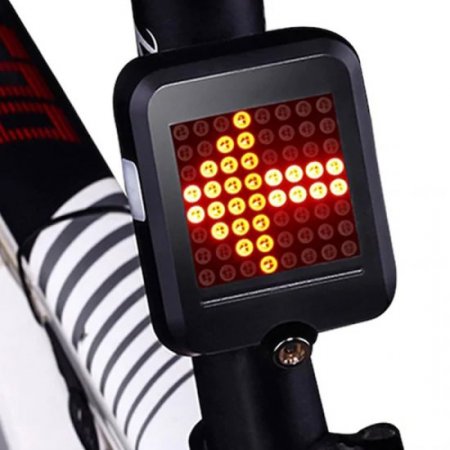 Fully Intelligent Steering Brake Tail Light Flasher Lamp Bicycle Riding Equipment Accessories