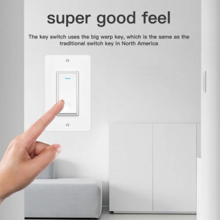 Tuya wifi smart switch SW1,Support Tmall Genie/Alexa/GoogleHome,smart Schedule,Remote and Voice Control