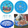 Large Splash Pad for Kids and Pet Dog, Non-Slip Large Sprinkler Splash Play Mat, Thicken Sprinkler Pool Summer Outdoor Water Toys - Multiple styles and sizes