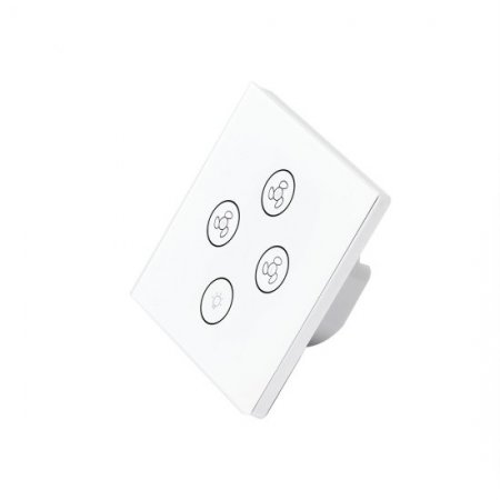 WiFi Smart Ceiling Fan Light Wall Switch,Works With Tmall Genie/Alexa/GoogleHome,Time Setting,Voice & Remote Control