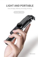 Selfie Stick Tripod , Wireless Bluetooth Remote, Extendable Tripod Stand, Portable, Lightweight, Compatible with iPhone Android Phone