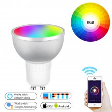 Tuya Smart Bulbs, GU10 Smart WiFi&BLE Flood Light Bulb, Color Changing,Support Tmall Genie/Alexa/GoogleHome