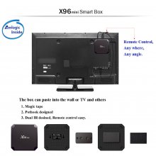 Amlogic S905W Quad-Core Set Top Box X96MINI Android 9.0 TV Box 1G 8G/2G 16G 5 Core/ Mali-450 Media Player WiFi 4K H.265 Video Player Rapid Delivery