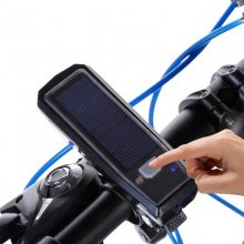 USB Rechargeable Solar Energy Bicycle Front Light Tail Lamp