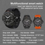 Light sport smartwatch Outdoor Charging Bluetooth Heart Rate Heat Multifunctional Waterproof Swimming Dual Display Touch Screen smart Watch