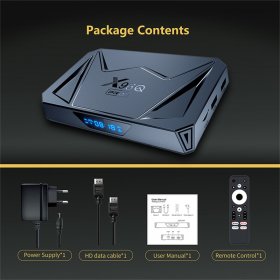 Android TV Box 14.0 X96Q pro+ 4GB RAM 32GB ROM Android 14 Box,CPUAllwinner H728 &Mali G57-MC1 Chipset Android Box,4K Streaming Media Player Resolution Support 2.4G/5.8G Dual WiFi and Bluetooth 5.0 Smart Tv Box