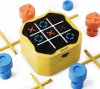 Tic Tac Toe Bolt Game, Board Game,Head-to-Head Game,3-in-1 Handheld Puzzle Game Console,Portable Travel Games for Memory Growth Fidget Toys Board Games for Kids and Adults