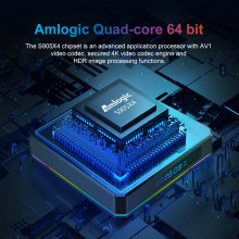 8K X96 X4 SUBTV Smart tv Box Android 11 4GB 64GB BT4.1 Amlogic S905W Media Player