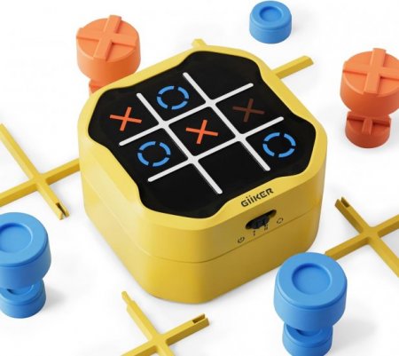 Tic Tac Toe Bolt Game, Board Game,Head-to-Head Game,3-in-1 Handheld Puzzle Game Console,Portable Travel Games for Memory Growth Fidget Toys Board Games for Kids and Adults