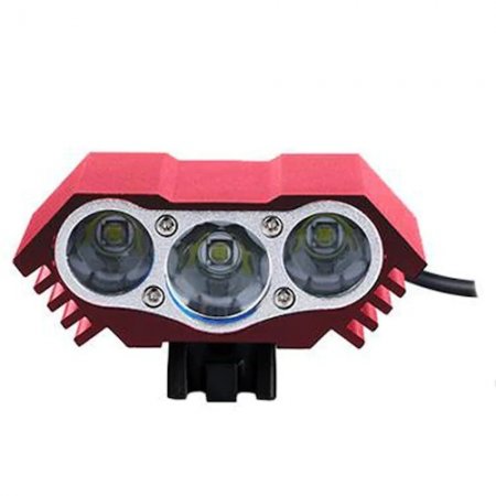 Bicycle Light Glare Mountain Bike Headlight Accessories Waterproof - M3 DC red + apron