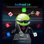 X96M200 Android TV Box 14.0, Amlogic S905X5M,4GB RAM 16/32/64GB ROM Android 14 TV Box 4K 1000M Ethernet Smart TV Boxes Support 2.4G 5G Dual WiFi BT5.X USB 2.0