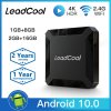 LEADCOOL Android 10.0 2G RAM 16G ROM Android TV Box H313 Quad-Core ARM Cortex A53 4K UHD H.265 Set Top Box