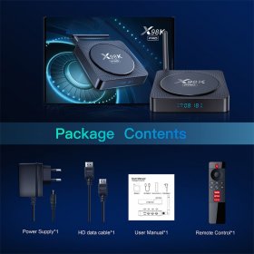 X98K PRO RK3566 Android 11.0 TV Box Upgraded Ram 4GB ROM 32GB Android Smart Box H.265 Dual Band 2.4G/5G WiFi Quad Core Smart Home Media Player