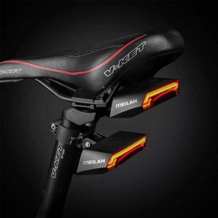 Meilan X5 Bike Intelligent Diversion Brake Wireless Taillight High Brightness USB Charging Dual Colors Light