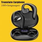 Language Translator Earbuds, 144 Languages High Accuracy Translator Headset BT 5.3 Two Way Real Time Translation Languages Speech Translator Earphones for Learning Traveling Sport