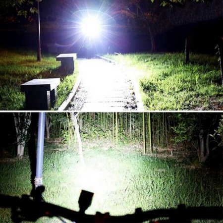 Solar Bicycle Light Headlights with Horn 3 mode T6 LED Bike Front Lamp USB Rechargeable Flashlight Road Mountain Bike Light Bell