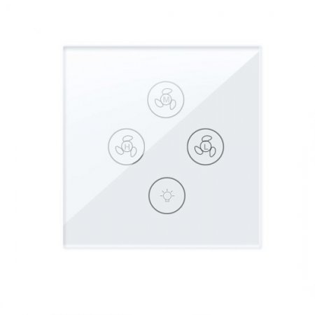 WiFi Smart Ceiling Fan Light Wall Switch,Works With Tmall Genie/Alexa/GoogleHome,Time Setting,Voice & Remote Control