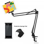 Cell Phone Holder Phone Clip Holder Lazy Bracket Flexible Clamp for Desk Long Arm Bracket for 4.7-9.2in Phones Mobile Stand for Bed Office