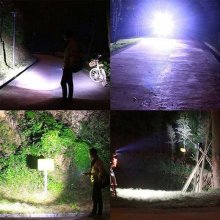 T6 L2LED Multi-function Light Aluminum Outdoor Lamp Night Riding Suit