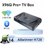 Android TV Box 14.0 X96Q pro+ 4GB RAM 32GB ROM Android 14 Box,CPUAllwinner H728 &Mali G57-MC1 Chipset Android Box,4K Streaming Media Player Resolution Support 2.4G/5.8G Dual WiFi and Bluetooth 5.0 Smart Tv Box