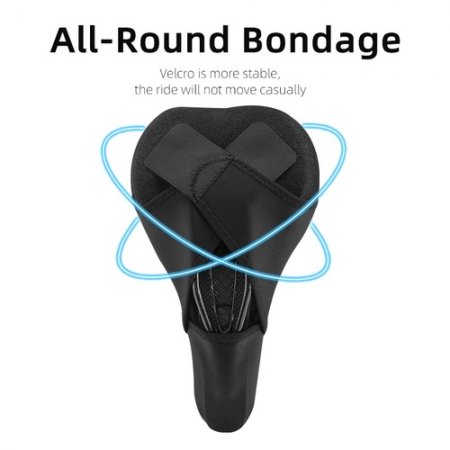 ROCKBROS Silicone Bicycle Saddle Hollow Breathable MTB Bike Seat Cushion Cover Mat Silica gel Saddle Cycling Accessories - LF047-B Russian Federation